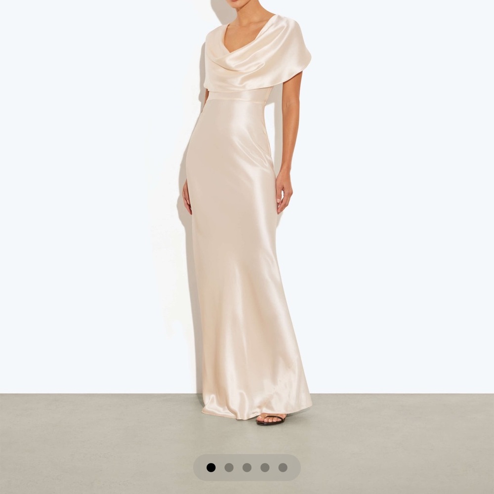 Rat & Boa Ivory Satin Dress